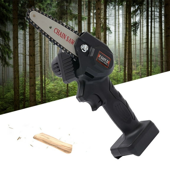 Mini Chainsaw, 4" Portable Electric Chainsaw Cordless,Handheld Chain Saw Battery For Yards, Gardens