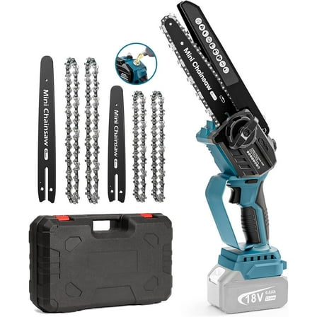 Mini  Cordless 6 Inch & 8 Inch for Makita 18V , Brushless Handheld Chain  with Oiler   for Garden Courtyard Tree Branch   ( NOT Included)