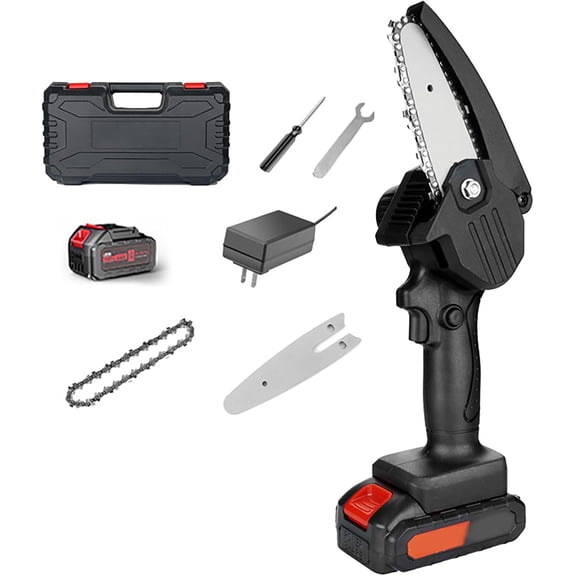 Mini Chainsaw Cordless Battery Powered Handheld Chainsaw, Electric Pruning Saw for Tree Trimming, Small Wood Cutting Tool, Portable Chainsaw for Outdoor Yard Work – Gifts for Dad