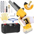 thumbnail image 1 of Mini Chainsaw Cordless with Oiler, Handheld Mini Chain Saw Cordless Mini Hand Held Chain Saw Electric, Mini Electric Chainsaws for Garden Yard Tree Trimming with 2Pcs Chains, 1 of 7