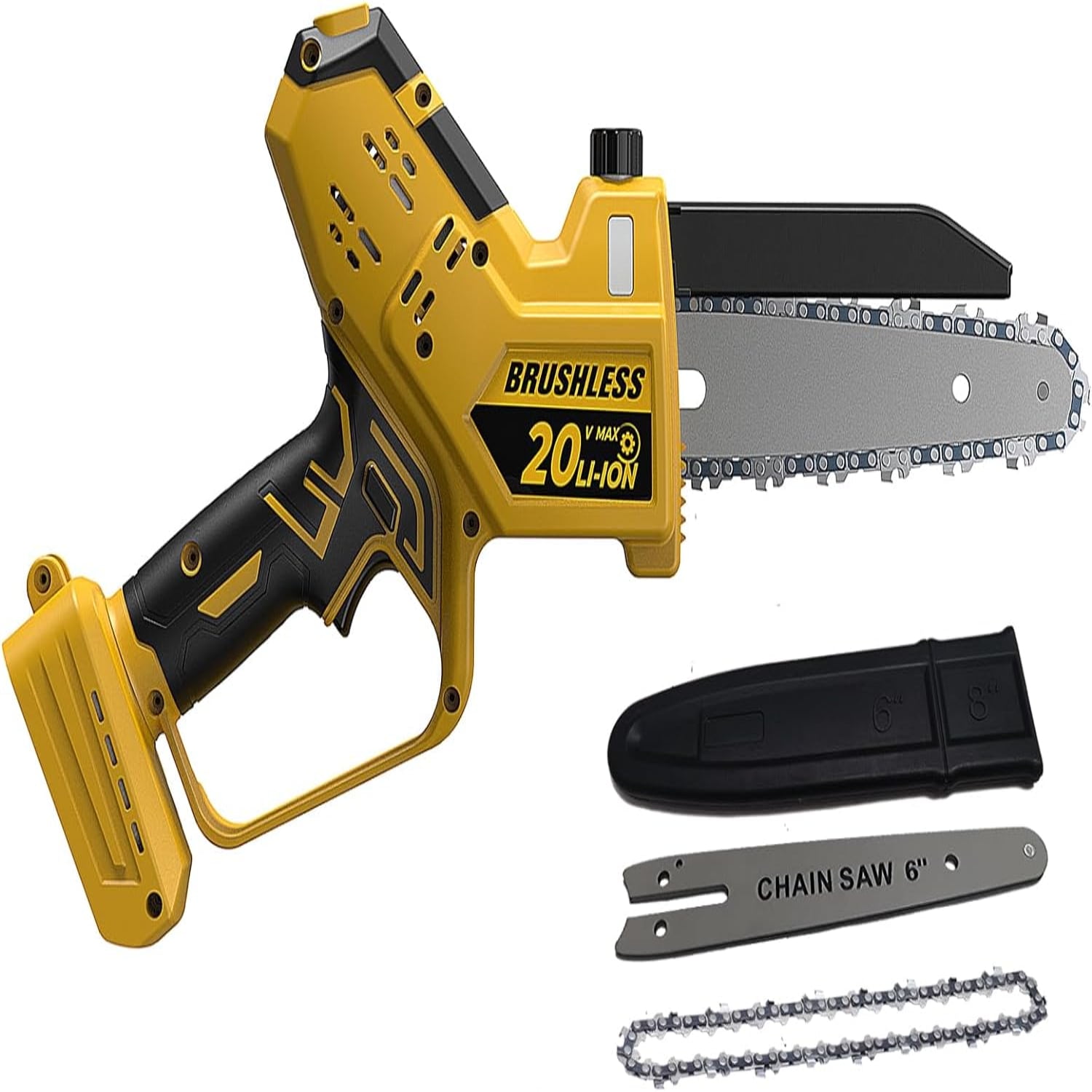 Mini Chainsaw For Dewalt Battery 20v Max Auto Oiler 8 Inch And 6 Inch 2 In 1 Brushless Cordless 5134