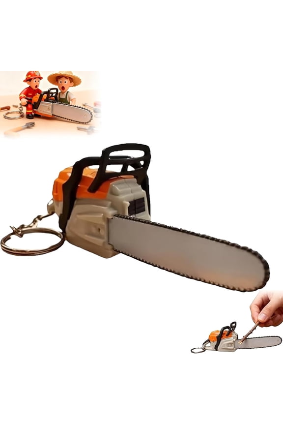 Mini Chainsaw Keychain, Mini Chainsaw Toy Keychain, Minis Pop Keychains