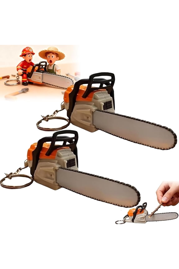Mini Chainsaw Keychain, Mini Chainsaw Toy Keychain, Minis Pop Keychains