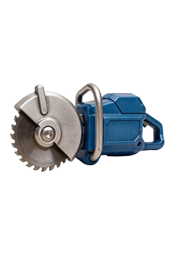 Mini Chainsaw Pendant Keychain - Metal Tool Shaped Necklace For Men Women Unique Gift For Lumberjack Carpenter Outdoor Enthusiast