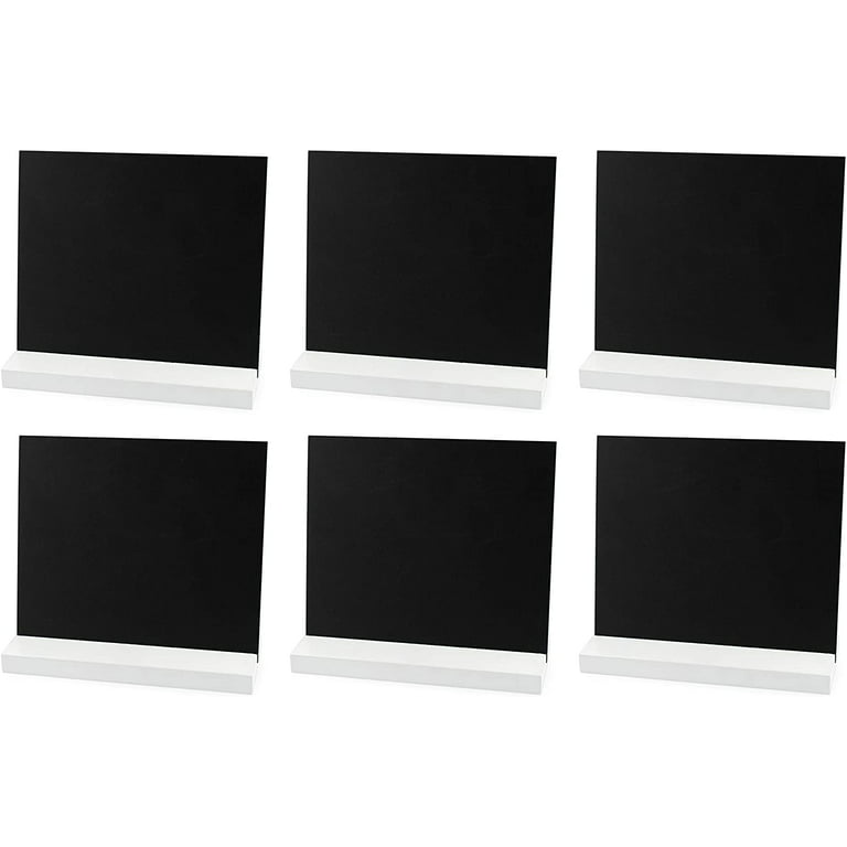 Mini Chalkboards Tabletop Signs (6-Pack, 5x6 In.)