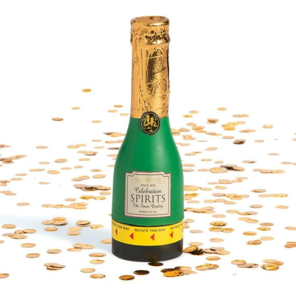 Mini Champagne Confetti Party Popper - Party Decor - 12 Pieces