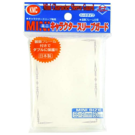 KMC Card Supply Mini Character Sleeve Guard - Clear (60) New