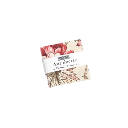 Mini Charm 2.5" x 2.5" Pack Antoinette by French General for Moda Florals Squares Fabric Bundle Quilter's Cotton Precuts (13950MC) M524.40