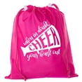 thumbnail image 1 of Mini Cheer Drawstring Bag Pom and Cheer Goodie Bag Team Cheer and Pom Cinch Bags, 1 of 2