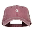 thumbnail image 1 of Mini Chess Knight Embroidered Washed Cap - Maroon OSFM, 1 of 5