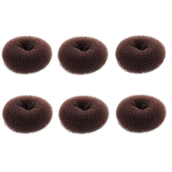 Mini Chignon Donut Hair Shaper, 6 PCS Bun Makers for Short and Thin Hair, 2 Inch