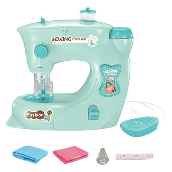 Mini Children Sewing Machine Learning Toy DIY for Quick Repairs blue