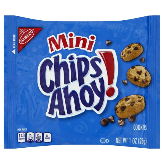 Mini Chips Ahoy!, Cookies, Singles, 1oz (28g), Snack Bag