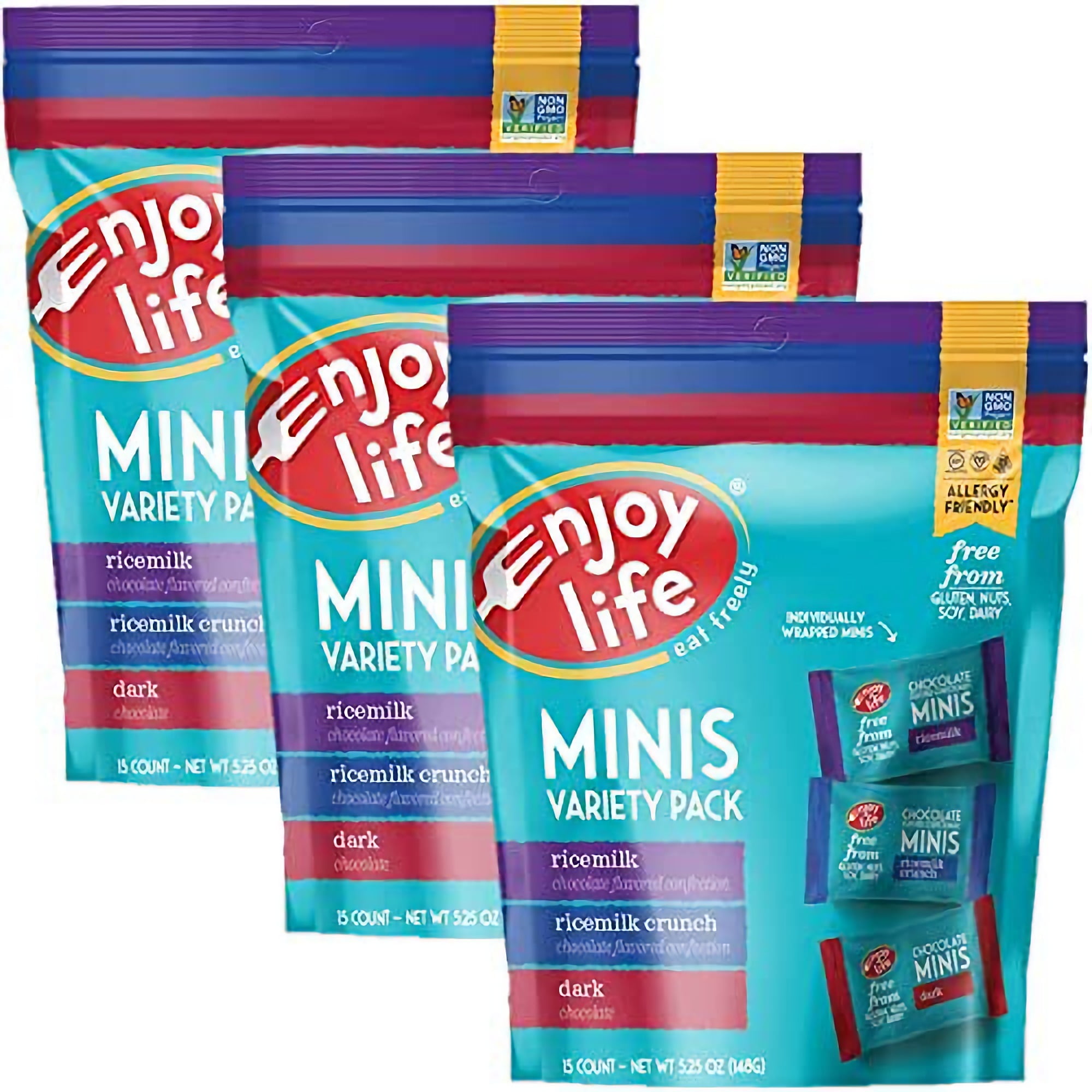 Mini Chocolate Variety Pack by Enjoy Life Ricemilk, Ricemilk Crunch
