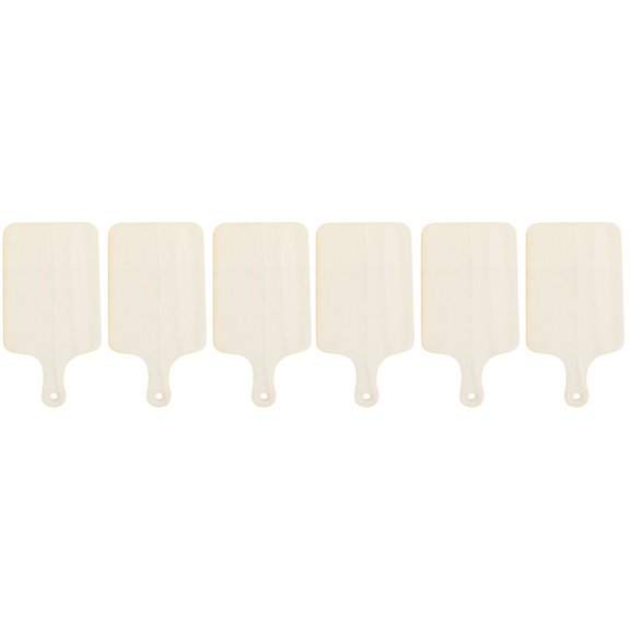 Mini Chopping Board Serving Tray Wood Multi-function Charcuterie Boards With Handle Household 6 Pcs