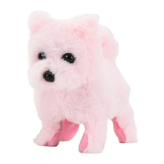 Mini Chow Chow Electronic Companion - Interactive Walking Plush with Fluffy Design for Playful Interaction
