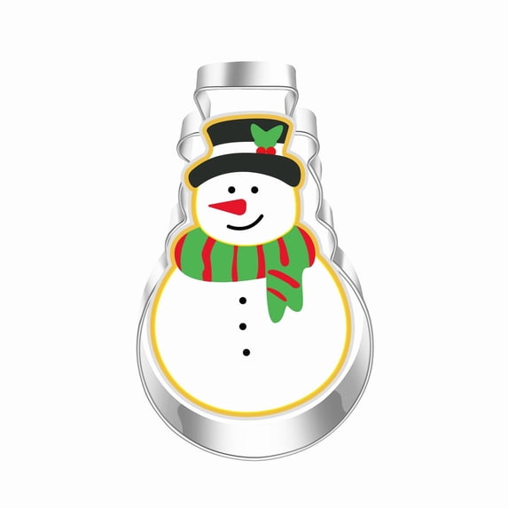 Mini Christmas Cookie Cutters, Stainless Steel Sandwich Cutter, Snowman Shaped Molds, Fondant Trimming Tools, Dough Shaping Utensils, Baking Accessories for DIY Baking,Home Use and Parties
