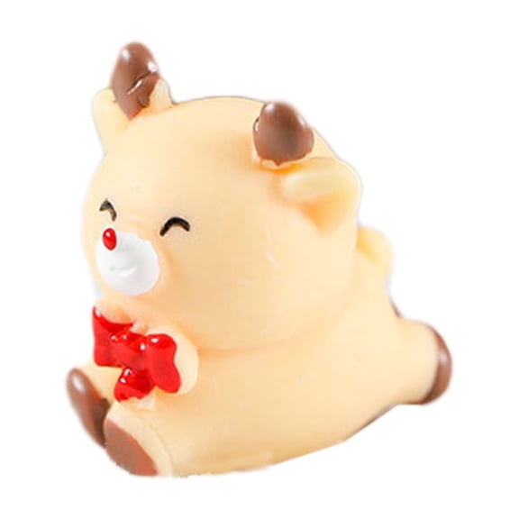 Mini Christmas Figurines - Resin Decorations for Fairy Gardens, Christmas Villages & DIY Crafts; Durable Resin Figures for Terrariums, Cake Toppers, Indoor/Outdoor Decor