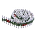 thumbnail image 1 of Mini Christmas Garden Fence, Wood Picket Ornament Fence for Village Landscape Home Garden , Small Decorative Fence for Crafts and Pot Display,2x35.4 Inch, 1 of 4