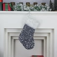 thumbnail image 1 of Mini Christmas Hanging Decor Sequin Stocking Handmade Xmas Fireplace Decorations Stockings with White Plush Edge,Xmas Ornament Stockings Decoration for Holiday Season Party Decor, 1 of 5