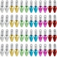 thumbnail image 1 of Mini Christmas Light Bulb Charms Bulbs Beads for Jewelry Making Charms, 1 of 9