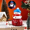 thumbnail image 1 of Mini Christmas Lighted Snowman Figurine Glittering Tabletop Decoration Ornament Figurine Night Light Lamp Holiday Centerpiece, 1 of 7