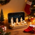 thumbnail image 1 of Mini Christmas Nativity Set in a Tin Box, Handcrafted Pocket Bethlehem Scene, Portable Holy Family Display, Small Religious Ornament, for Desk, Shelf, Office, or Travel Decor (1PCS), 1 of 5