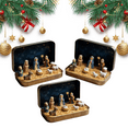 thumbnail image 1 of Mini Christmas Nativity Set in a Tin Box, Handcrafted Pocket Mini Nativity Scene Set, Holy Family Display, Small Christmas Ornament for Desk, Shelf, Office, Christmas Decoration (3 Set）, 1 of 8