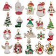 thumbnail image 1 of Mini Christmas Ornament Set Assorted Holiday Charms, 20-Piece Tiny Santa Snowman Tree Decorations for DIY Crafts Advent Calendar Wreath Display, by Lvgun, 1 of 5