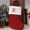 thumbnail image 1 of Mini Christmas Socks Red Snowflake Alphabet Letters Christmas knitting Stocking Christmas Tree Pendant Decorations For Home Xmas Gift, 1 of 5