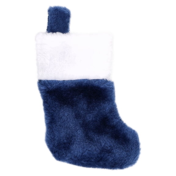 Mini Christmas Stocking, Blue and White, 5", by Holiday Time