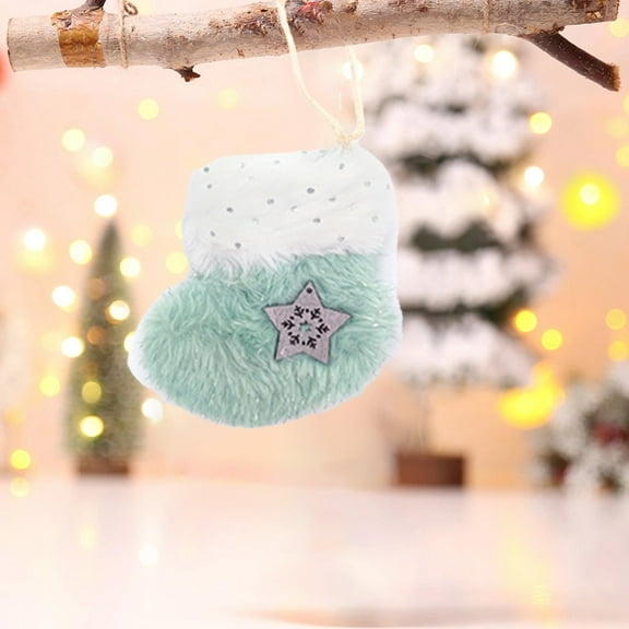 Mini Christmas Stocking Bulk 3.5Inch Mini Xmas Stockings 3D Gift Card Bag Holder Snowman Santa Reindeer Bear Candy Xmas Hanging Stockings for Christmas Tree Ornament Decorations Gift Holder