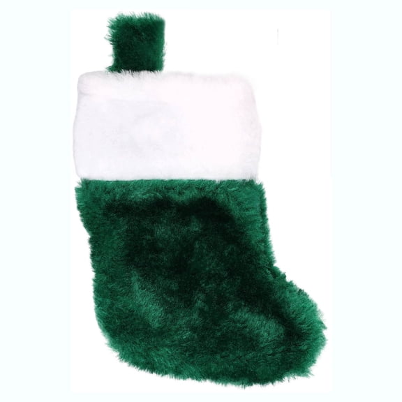 Mini Christmas Stocking, Green and White, 5", by Holiday Time