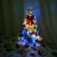 thumbnail image 1 of Mini Christmas Tree 1.5ft Table Top Christmas Trees with Lights Pine Tree Small Christmas Tree Set Fake Christmas Tree Artificial Xmas Tree, 1 of 6