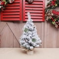 thumbnail image 1 of Mini Christmas Tree, 16 Inch Table Top Artificial Christmas Trees, Tabletop Xmas Tree, Small Christmas Pine Tree, Christmas Ornaments, White, 1 of 8