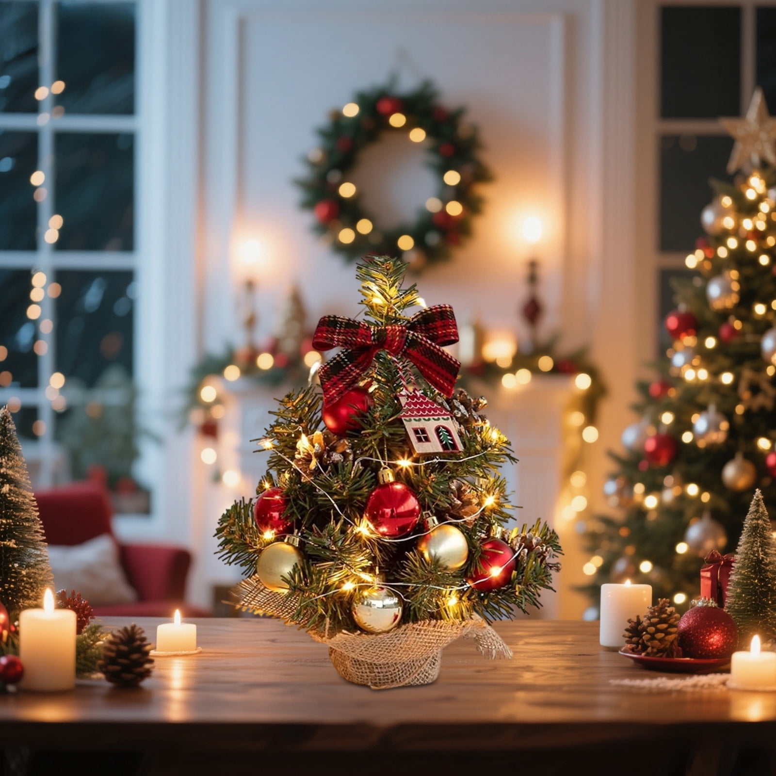 Mini Christmas Tree under $5! Yannianjz Mini Christmas Tree for Desktop