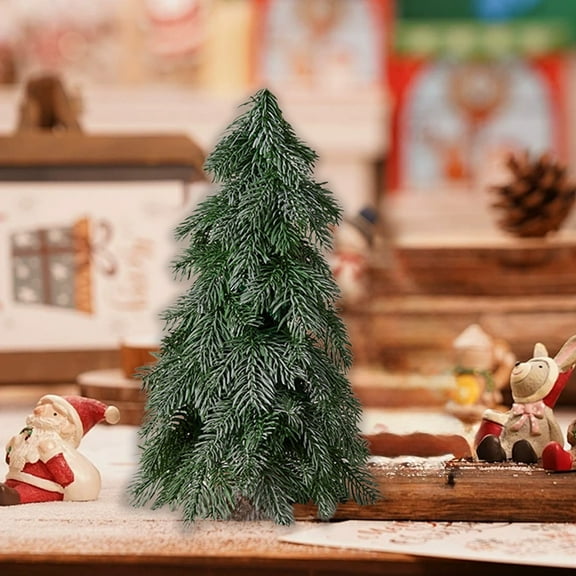 Mini Christmas Tree, Artificial Pine Tree, Holiday Decor, Pre-Lit with LED Lights, Home Decoration