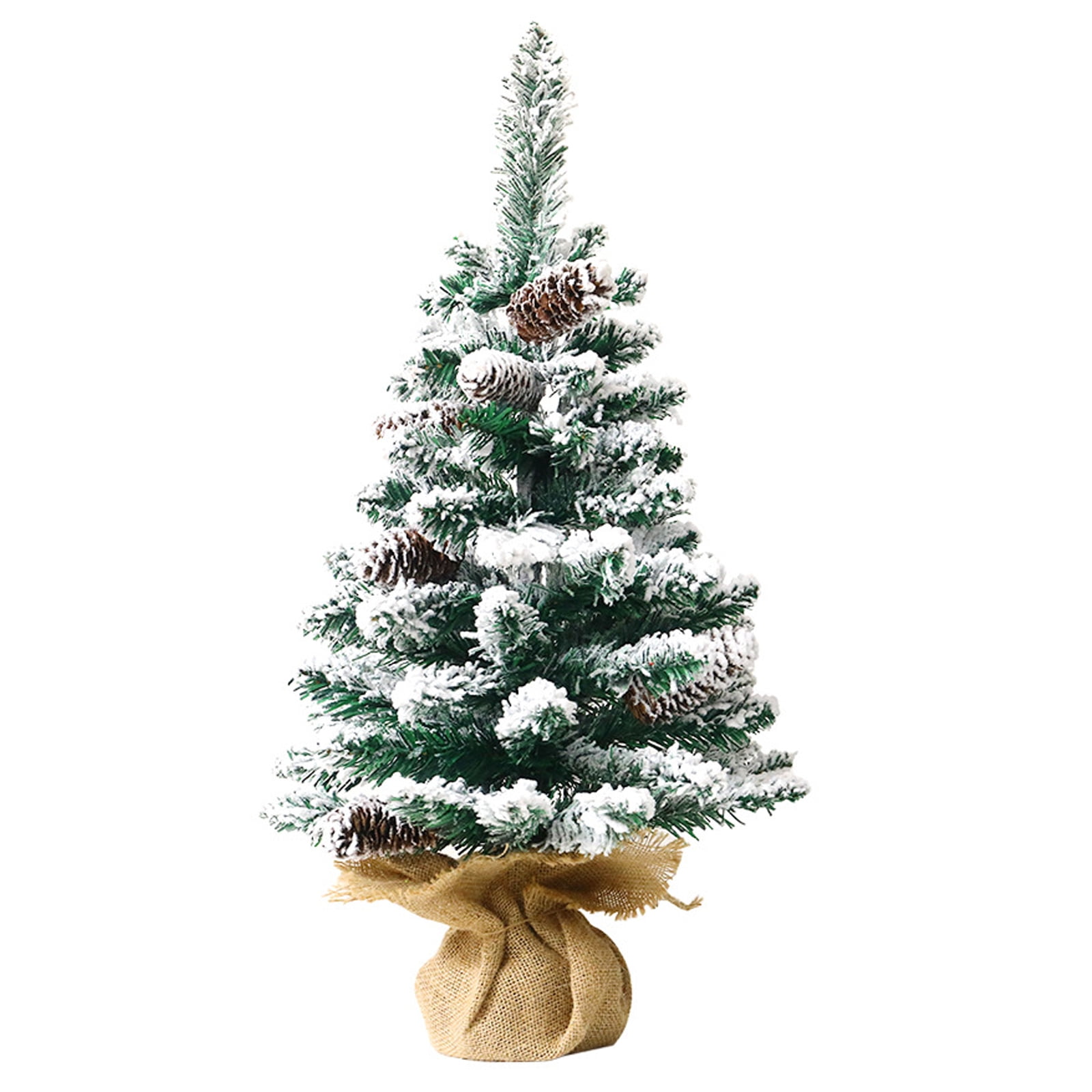 Mini Christmas Tree，Artificial Tabletop Christmas Tree with LED String
