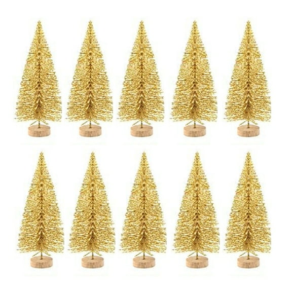 Mini Christmas Tree Decoration Set Of 10 For Crafting Fun During The Holidays