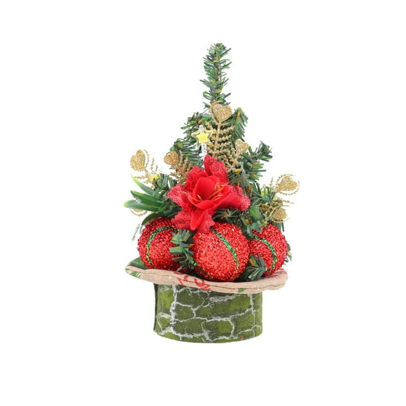 Mini Christmas Tree Decoration Tabletop Holiday Ornament for Home and Office Small Artificial Tree for Festive Scene Display Compact and Portable Christmas Decor