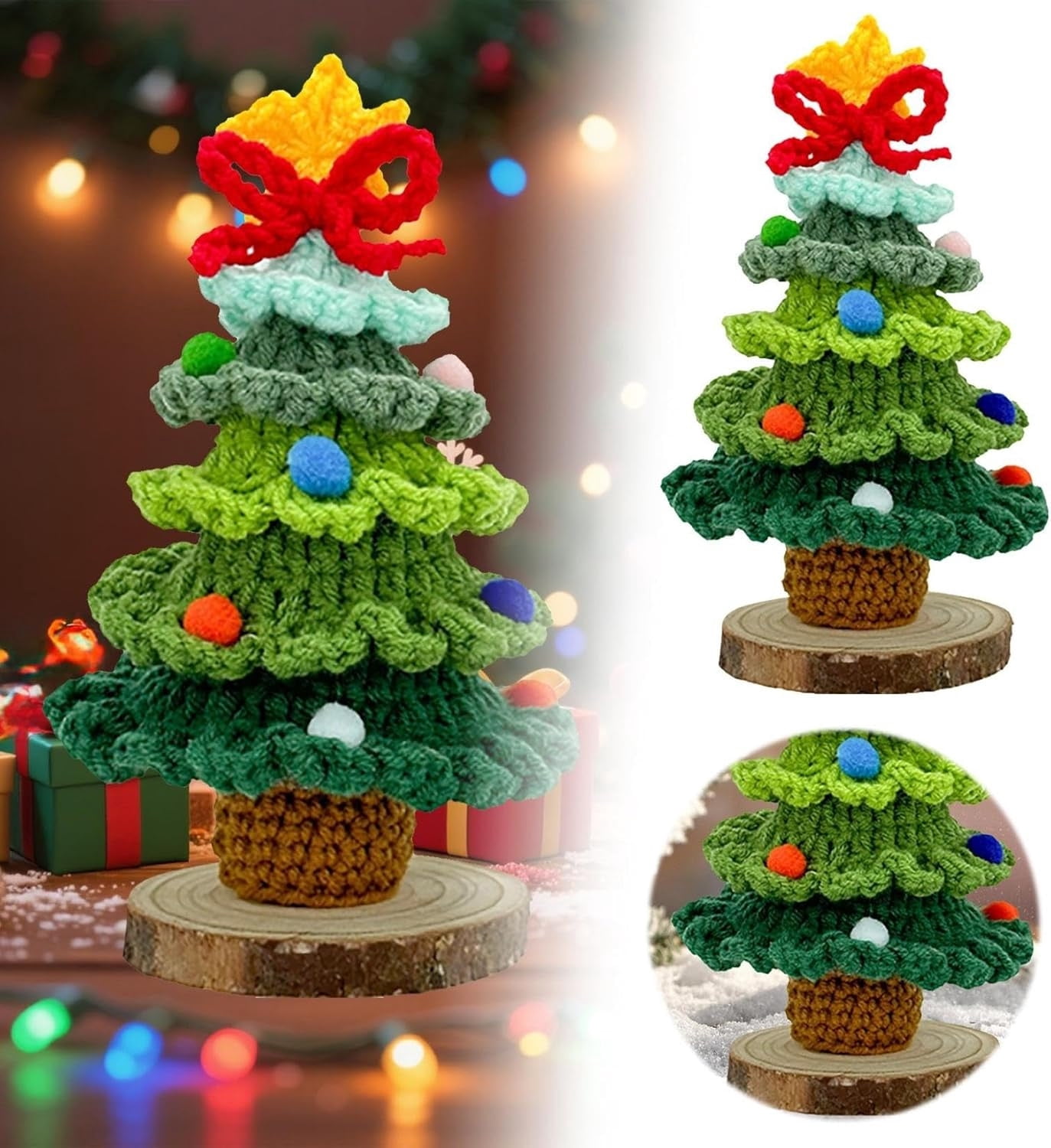 Mini Felt Tree Mini Christmas Tree Felt Mini Tree, 1 Pack 5.9 Inch Handcrafted ...