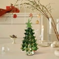 thumbnail image 1 of Mini Christmas Tree Glass Ornaments Small Glass Christmas Tree Christmas Dollhouse Miniature Mini Winter Figurines for Crafts Holiday Xmas Party Room Decor Home Christmas Ornaments, 1 of 6