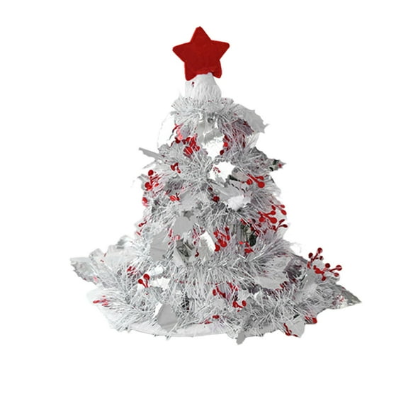 Mini Christmas Tree, Ongmies Christmas Bow Tree Topper - Festive Ornament for Holiday Home & Window Decor, Christmas Decorations Indoor