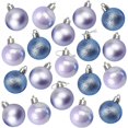 thumbnail image 1 of Mini Christmas Tree Ornament Set, Hanging Decorations (Blue, Lavender, 1.5 In, 48 Pack), 1 of 5