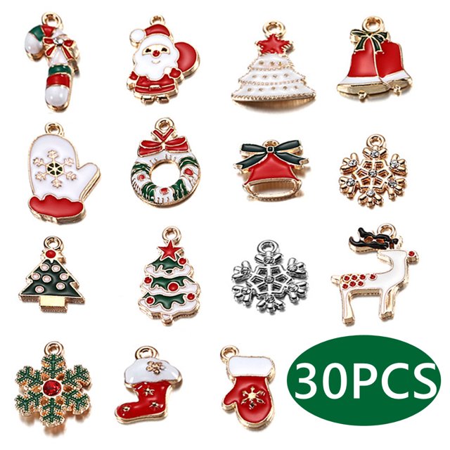 Mini Christmas Tree Ornaments Small Metal Ornaments for Tree