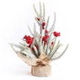 thumbnail image 1 of Mini Christmas Tree Table Decorations,Bexikou 12" Small Artificial Xmas Trees with Red Berries,Tabletop Christmas Tree Decorations for Home Office Room Holiday Decorations, 1 of 6
