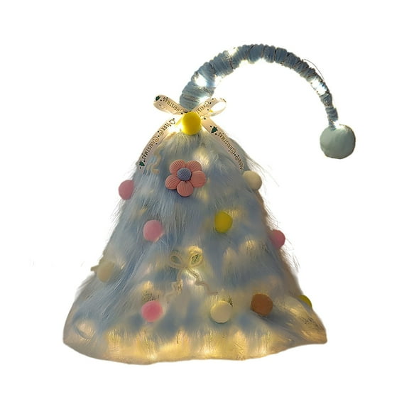 Mini Christmas Tree Tabletop Decoration, 18 Inch Faux Pine with Fluffy Finish, Small Artificial Tree for Home, Office, Party, Holiday Displays, Reusable Xmas Décor