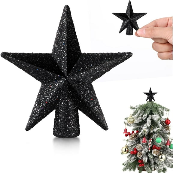 Mini Christmas Tree Topper Small Star Treetop for Christmas Tree Star Ornaments Decorative for Home Xmas Holiday Party