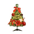 thumbnail image 1 of Mini Christmas Tree with LED Lights, 18 Inch Tabletop Artificial Pine Tree with Ornaments, Small Christmas Decorations for Indoor Home, Kids, Gift, 1 of 5