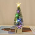 thumbnail image 1 of Mini Christmas Tree with LED Lights, Tabletop Decor with Warm Lights for Indoor Holiday Party, Table Centerpiece, 1 of 8